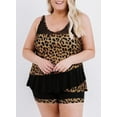 thumbnail image 2 of Uniexcosm Women 2 Pieces Swimsuits Plus Size Tankini with Shorts Flowy Bathing Suits, 2 of 8