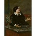 thumbnail image 3 of Gustave Courbet 19x24 Black Modern Framed Museum Art Print Titled - Mother Gregoire (1855), 3 of 5