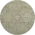 thumbnail image 2 of Addison Rugs Mayfield Premium Machine Washable Traditional Global Sage Round Rug, 8' X 8' Machine Washable Traditional Global Sage Oversized Sherpa Throw Blanket, 2 of 6