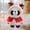 Red, variant on Festive Holiday Decor, 11.81 Inch Soft Stuffed Animal, Cute Panda Bear With Santa Hat, Christmas Gift Idea, Home Office Decoration, Seasonal Plush Toy