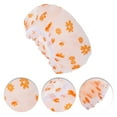 thumbnail image 3 of Unique Bargains 1 Pc Women Lightweight Shower Cap for Bathroom Business Travel Orange EVA, 3 of 4