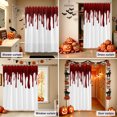 thumbnail image 5 of Shower Curtains for Bathroom-60"x72",Halloween Pattern Waterproof Bath Curtain Grommet Shower Curtain Set with Hooks, 5 of 9