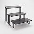 thumbnail image 3 of American Metalcraft ISP18 Rectangular Three-Tier Stand, Fixed, Black, 3 of 4