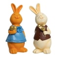 thumbnail image 1 of 2 piezas conejo estatuilla artesanía escultura regalo gabinete decorativo EstiloD Gloria Figuritas, 1 of 9