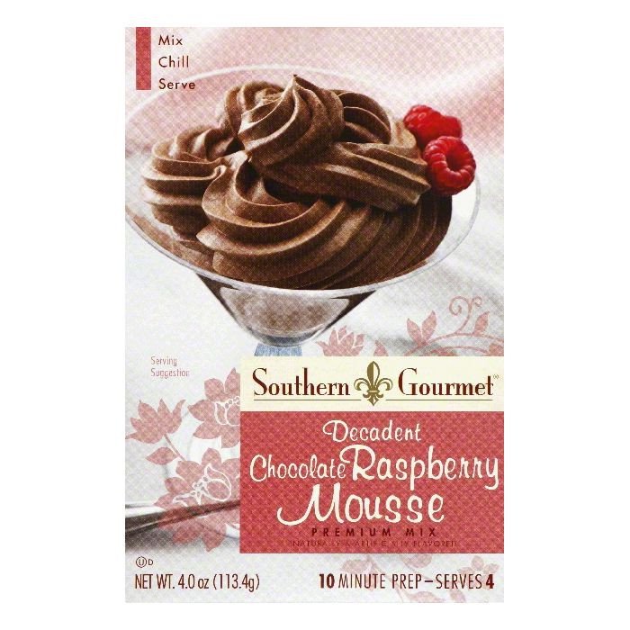 Southern Gourmet, Baking Mixes, Mix Mousse Choc Rspbry, 4 Oz (Pack Of 6