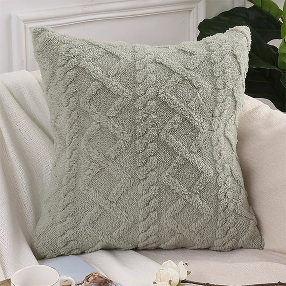 Summer Savings! Gspmoly Furry Pillow Set Shu Cotton Velvet Living Room Sofa Cushion Office Backrest Lumbar Pillow Cushion Summer Savings