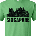 thumbnail image 4 of Inktastic Singapore City Skyline with Grunge T-Shirt, 4 of 5
