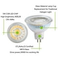 thumbnail image 5 of Gostoto MR16 LED Spotlight Light Bulbs 50 Watt Equivalent 5W Full Glass Cover Reflector Warm White Cool White LED Bulb, 5 of 7