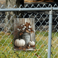 thumbnail image 4 of 1pc 12x8 Inch Autumn Farmhouse Tin Sign - Rustic Fall Wall Decor with Pumpkins, Leaves Berries, Vintage Metal Plaque for Home, Bar, Kitchen, Thanksgiving Halloween Decorations, 4 of 4