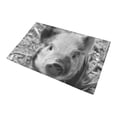 thumbnail image 3 of CADecor sweet piglet black white Non-Slip Bath Rug Bath Mat Rug Doormat 30x18 inches, 3 of 3