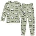 thumbnail image 2 of joogoo Sheep Cartoon 2 Piece Long Sleeve Tee and Pants Cotton Pajama Set 4T, 2 of 7