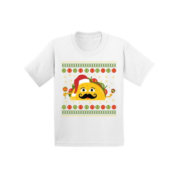 Awkward Styles Christmas T-Shirt for Boys Girls Xmas Taco Toddler Shirt