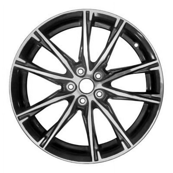 KAI 17 X 7 Reconditioned OEM Aluminum Alloy Wheel, Machined and Dark Metallic Charcoal, Fits 2017-2020 Toyota 86 Coupe