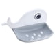thumbnail image 3 of Injueey RecabLeght Soporte para jabonera de baño Caja de jabones de baño Estante de almacenamiento Bandeja organizadora de drenaje montada en la pared Juegos de accesorios de baño blanco Injueey HA003389-01, 3 of 6
