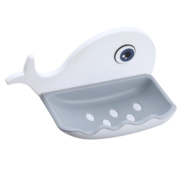 Matsuzay RecabLeght Soporte para jabonera de baño Caja de jabones de baño Estante de almacenamiento Bandeja organizadora de drenaje montada en la pared Juegos de accesorios de baño blanco Matsuzay HA003389-01