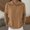 Khaki, variant on Women Business Casual Lapel Collar Full-Zip Ribbed Knit Wool Blend Sweater Long Sleeve Lightweight Outerwear Khaki 3XL
