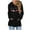 ♕054-Black, variant on Drawstring Hooded Slit Long Sleeve Top Women's Solid Color Classic Casual Sweatshirt, Comfortable Versatile for Daily Outings, Athleisure Wear, Minimalist Street Style,Cozy Weekend Lounging