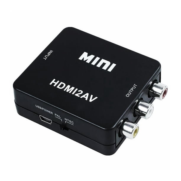Convertidor de video HD Adaptador de HD a RCA AV Cable convertidor CVBS 3RCA 1080P Audio de video compuesto Scienceny EL4474-00B