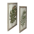 thumbnail image 2 of Melrose Set of 2 Rustic and Distressed Forest Green Leaf Framed Wall Plaques 19", 2 of 3