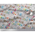 thumbnail image 2 of Soimoi Silk Fabric Paper Boat Art & Craft Print Sewing Fabric Yard 42 Inch Wide, 2 of 3