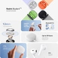 thumbnail image 2 of AUDIFONOS REDMI MI TRUE WIRELESS XIAOMI BUDS 4 LITE TWS Xiaomi Nergo y Funda Protectora de Silicona y Cable USB tipo C de carga rápida, 2 of 9
