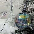 thumbnail image 4 of On the River - 4" Iridescent Glass Ornament, 4 of 9