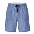 thumbnail image 6 of MoFiz Men's 3-Pack Pajama Shorts Cotton Blend Striped Sleep Lounge Bottoms, 6 of 7