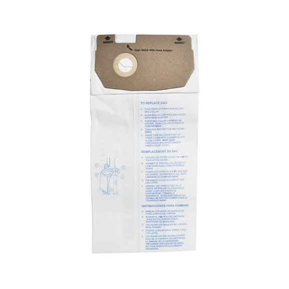 Generic Eureka Style AA Paper Vacuum Bags Bulk 100CS