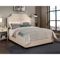 thumbnail image 2 of Audrey Upholstered Platform King Bed with Nailhead Trim in an Off White Ivory, 2 of 5