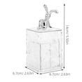 thumbnail image 2 of Luxshiny Floss Pick Holder Cotton Swab Holder Transparent Plastic Organization For Bathroom 1Pack, 2 of 6