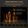 thumbnail image 5 of HOMCOM Ethanol Fireplace, 9.75" Freestanding Stove Heater 0.4 Gal Max 470 Sq. Ft., Burns up to 3 Hours, Black, 5 of 11