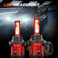 thumbnail image 6 of For Ford Escape 2008-2012 9008 H13 LED Headlight Bulbs High Low Beam 5202 Fog Light Bulbs Combo 6000k Bright White, 6 of 12