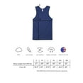 thumbnail image 5 of Expert Brand USA-Made Men's MoCA Cotton Blend Sleeveless Muscle Shirt, Navy, Medium, 5 of 6