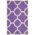 thumbnail image 6 of SAFAVIEH Cambridge Justine Geometric Wool Area Rug, Purple/Ivory, 8' x 10', 6 of 10