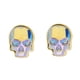 thumbnail image 1 of Arete para Mujer con Cristal Fino Swarovski en Forma de Calavera – Bañado en Oro 14k– Arete Elegante y Brillante, Aretes de Mujer de Moda– Joyería para Mujer de Moda– Regalo especial Ortiz Espinosa Temporada, 1 of 4