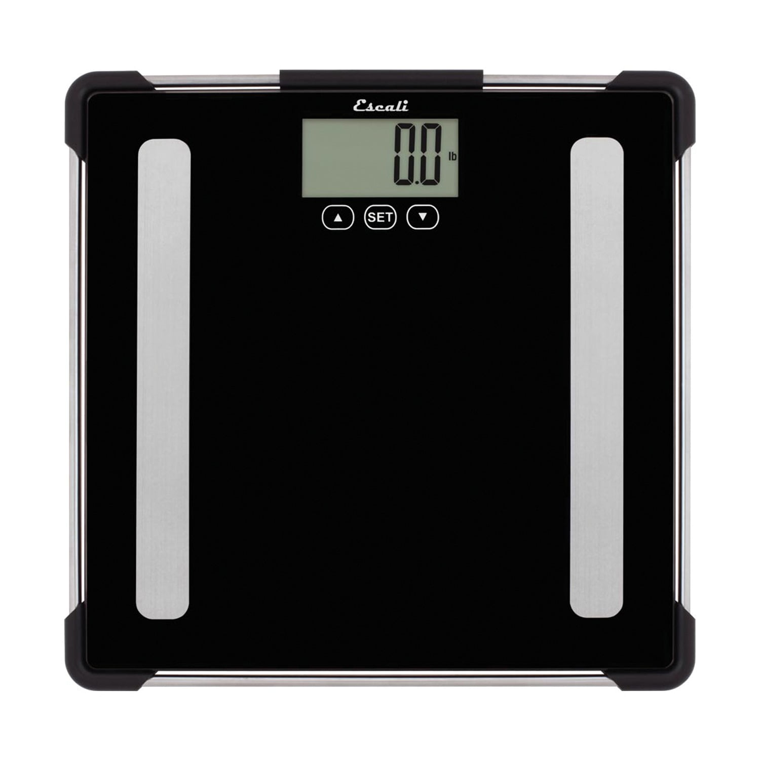 Escali BFBW200 Advanced Bioelectrical Impedance Analysis (BIA) Technology  Calculates Body Fat/Water Percentages, Bathroom Scale, LCD Digital Display