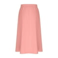 thumbnail image 4 of Fall Flowy Skirt Midi Length Elastic High Waist Cocktail A-Line Skirts with Pockets Boho for Women 2025 Trendy, 4 of 5