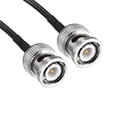 thumbnail image 3 of Uxcell 59'' Cable Jumper Coaxial BNC Macho a Macho 50 Ohm RG174 Longitud Más Corta Metal Negro 2pcs, 3 of 6