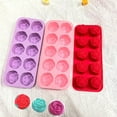 thumbnail image 6 of Shiogb Silicone Molds；Rose Mold；Chocolate Silicone Molds；Chocolate Molds Silicone,10 Cavity Rose Silicone for Candles Soap Making Heat & Cold Baking with Easy Release & Cleaning,Pink, 6 of 9