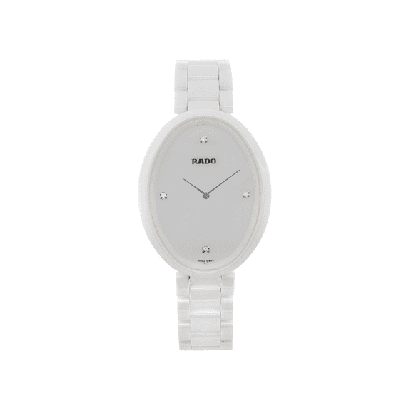 Rado Esenza 33mm Ceramic Touch White Diamond Dial Quartz Ladies Watch R53092712