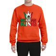 thumbnail image 2 of Wild Bobby Mexican King Latin Pride Unisex Crewneck Graphic Sweatshirt, Orange, 3X-Large, 2 of 5