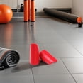 thumbnail image 4 of OULII 1Pair Wear Resistant Dumbbell Handle Covers Red Rubber Barbell Grips for Gym Use, 4 of 8