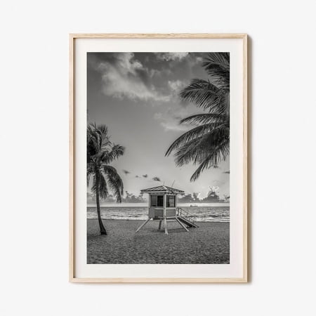POSTER Fort Lauderdale Photo Poster Print No 2, Fort Lauderdale Black and White Art, Photography, Fort Lauderdale Travel, Map Poster-UNFRAMED