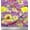 Lavender, variant on Soimoi Cotton Duck Fabric Leaves & Sunflower Watercolor Printed Fabric 1 Yard 42 Inch Wide