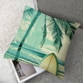 thumbnail image 7 of Fenyluxe Ocean Beach Throw Pillow Cover , Tropical Hawaiin Cushion Cover for Home Office Patio, Palm Tree Pillow Cover, Orange Surf Board Decorative Pillow Cover Summer Vacation Theme White, 7 of 7