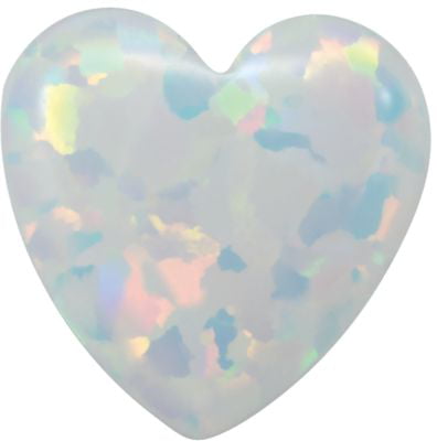 opal cobochon stones,natural opal loose gemstone multi fire Heart Shape 5 MM for making necklace