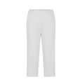 thumbnail image 4 of Pants For Women Choice Solid Color Women's High Waist Cropped Pants Lightweight Stretch Fabric Simple Casual Pants Spring Brunch Outfit Versatile Ankle Length Clean Look Capri Pants for Women, 4 of 6