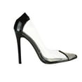 thumbnail image 3 of XY London Womens Kaz Patent Stiletto Heel Court Shoes, 3 of 4