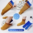 thumbnail image 5 of Sock Aids for Putting on Socks, Wide Sock Aid, Sock Aid Device for Seniors, Disabled, Pregnant, Sock Helper Aid Tool Easy On and Off, Sock Assistant Device Bending, Soft Sock Puller Aid, 5 of 7