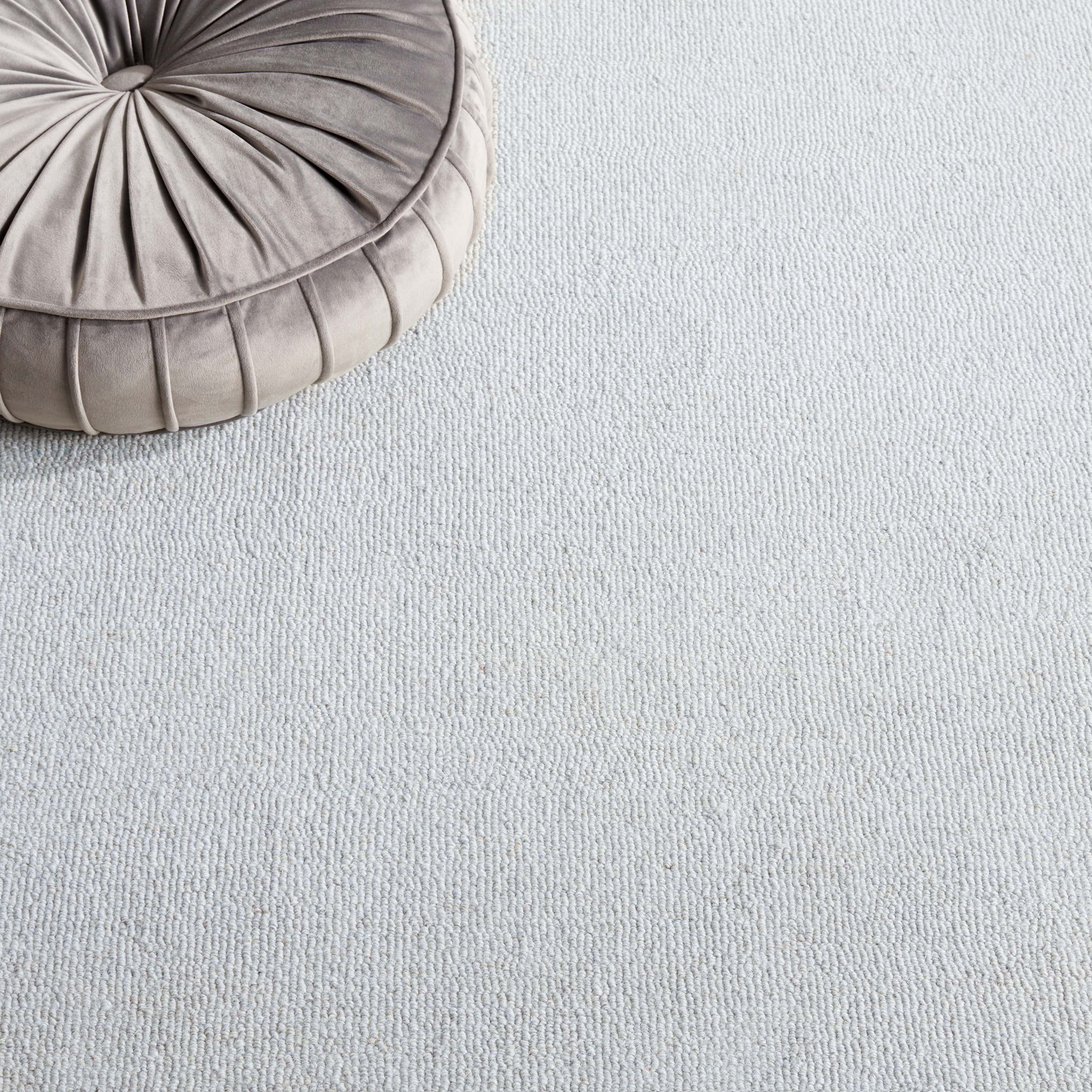 SAFAVIEH Glamour Elfrida Bordered Area Rug, Light Grey, 6' x 6' Square